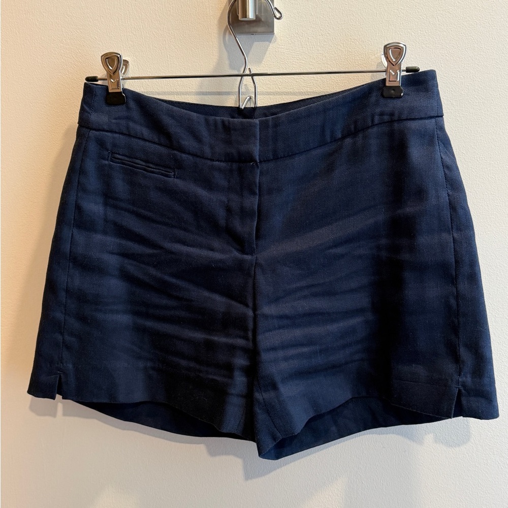 White House Black Market Navy High-Rise Tailored Shorts